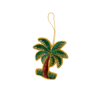 Palm Tree Shaped Beaded Hanging Ornament Rice DK
